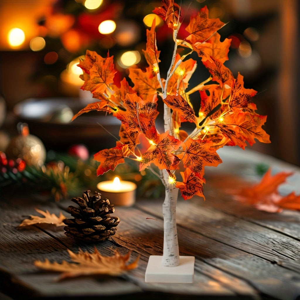 MapleGlow - LED Verlichte Esdoornboom, 24 LEDs, USB Gevoede Tafeldecoratie