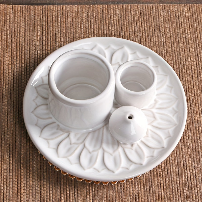 Multifunctionele Morandi Kleur Keramische Kaarsenhouder - Incense Burner en Home Decoratie