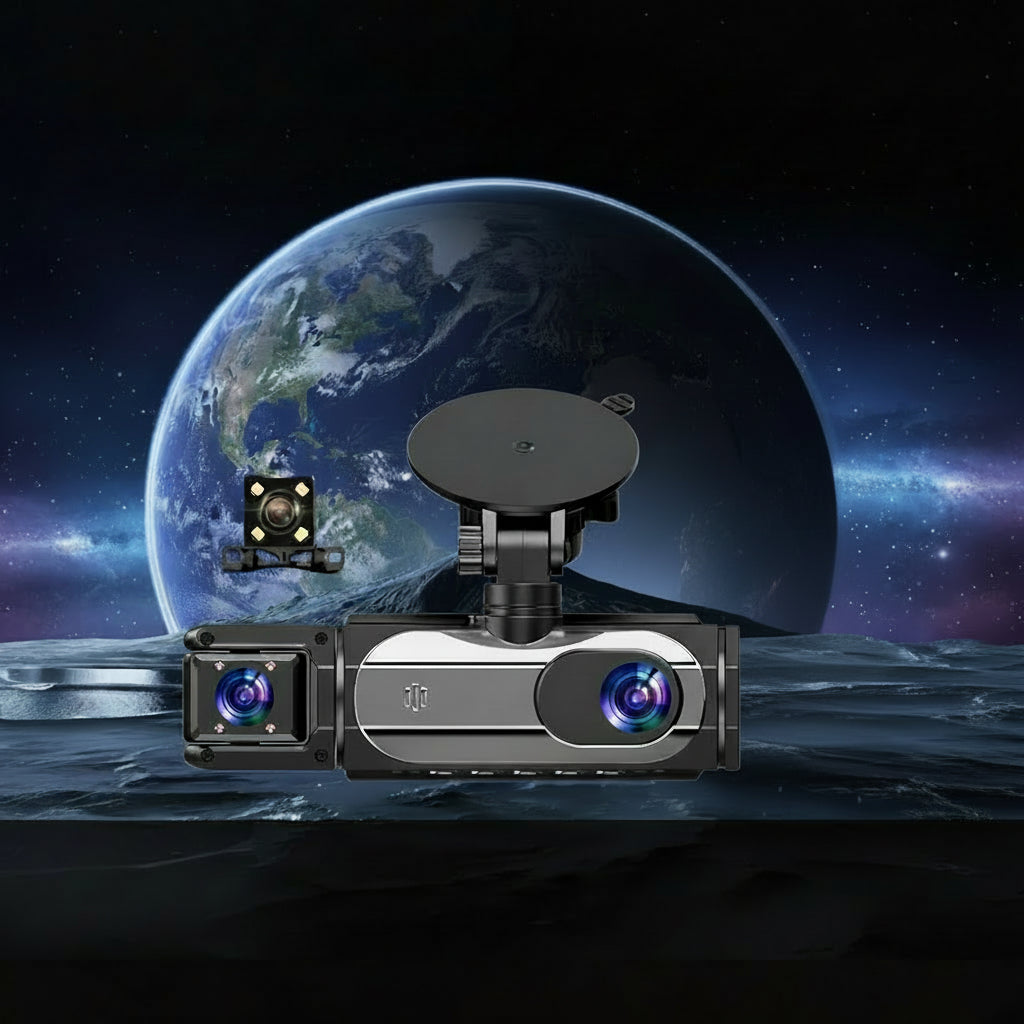 360° Full HD Dashcam Auto 4 Kanalen 5G WiFi Nachtvisie