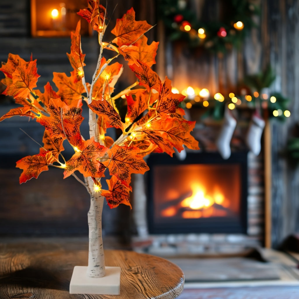 MapleGlow - LED Verlichte Esdoornboom, 24 LEDs, USB Gevoede Tafeldecoratie