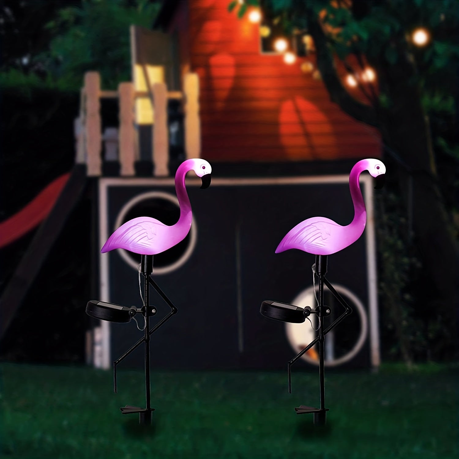 SolarFlamingo - Pink Flamingo Solar Garden Light, Decorative Outdoor Lighting