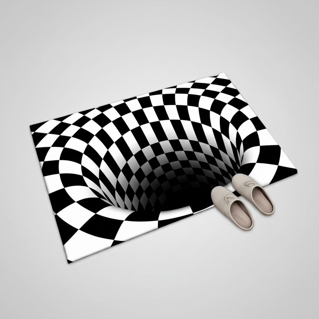 Deurmat 3D Illusie Geometrisch Antislip Hal Entree