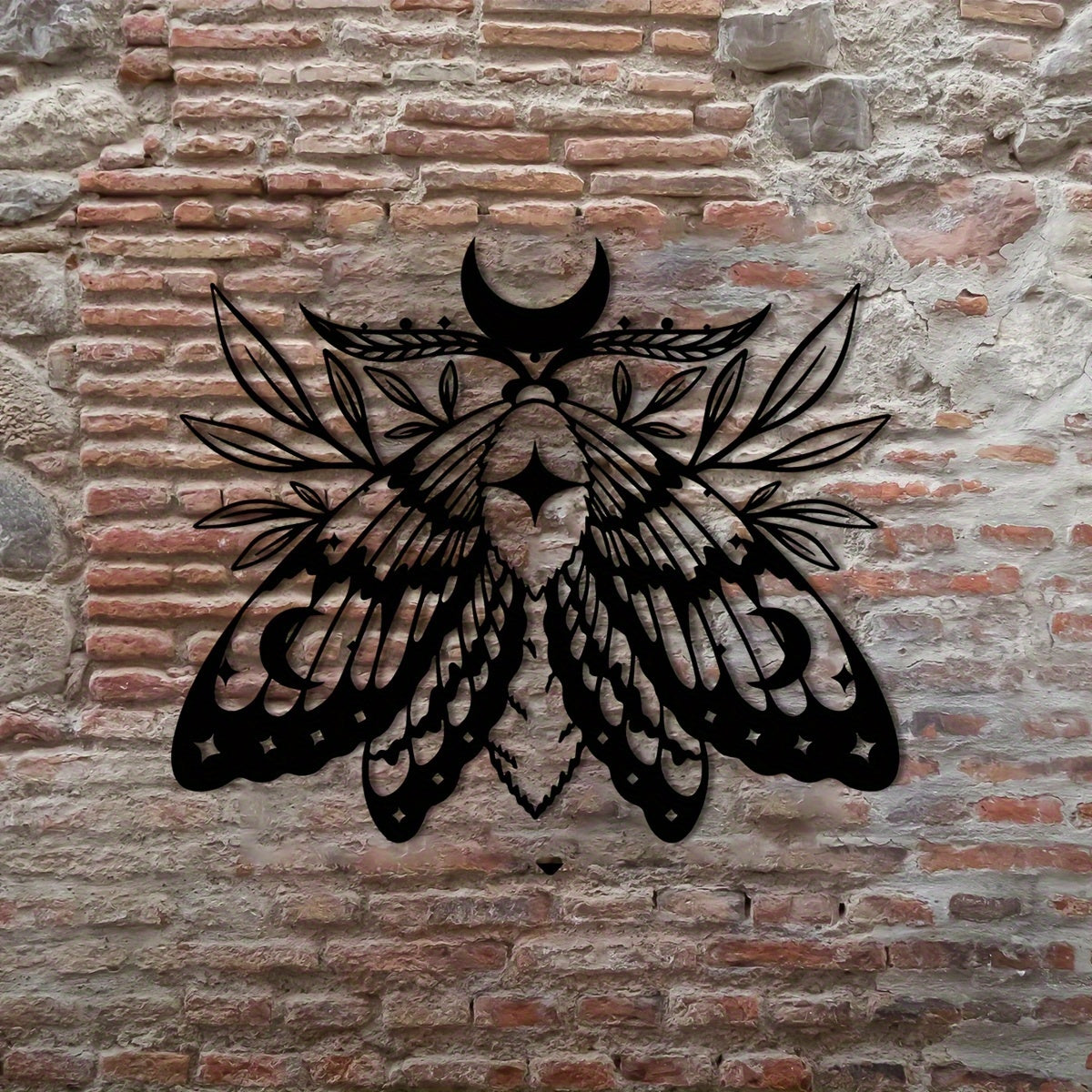 LunaMoth - Bohemian Metalen Wandkunst
