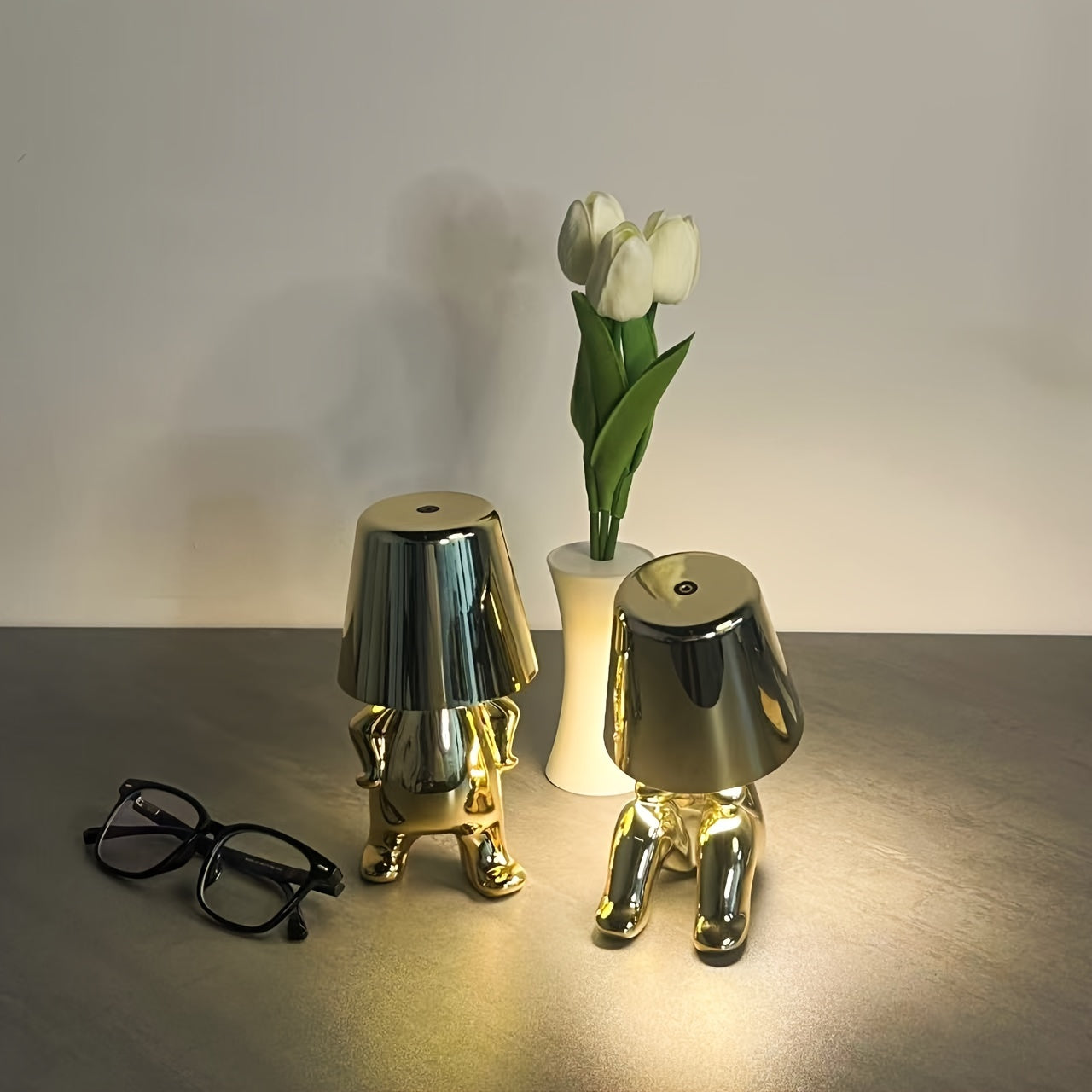 LuminAura - LED Tafellamp met Oplaadbare Batterij en Dimbare Kleurtemperaturen