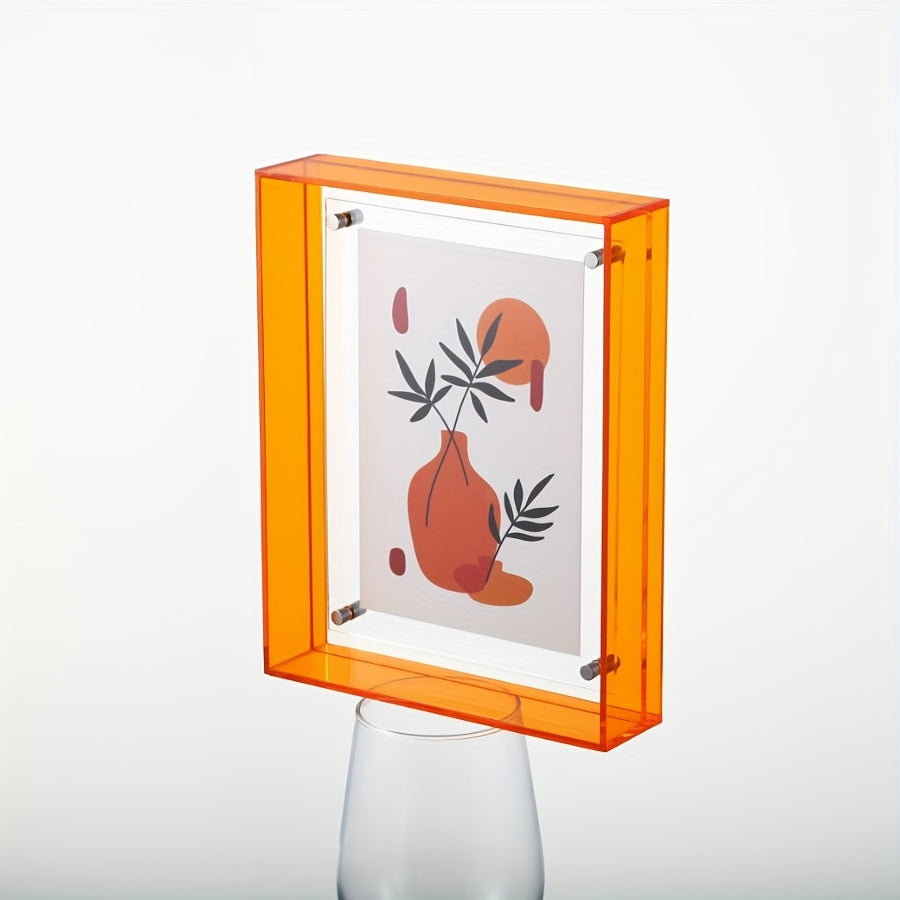 Elegante Acryl Fotolijst - Rechthoekig, Muurmontage of Tafeldecoratie voor Bruidsfoto's, Posters & Puzzels - Geen Stroom Nodig, Woondecoratie