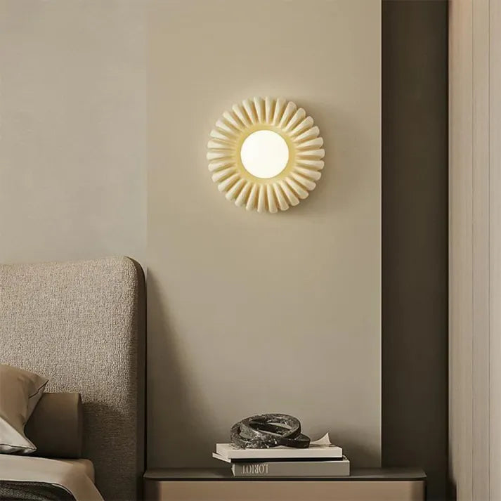 ResinGlow – Lámpara de pared moderna de resina para dormitorio
