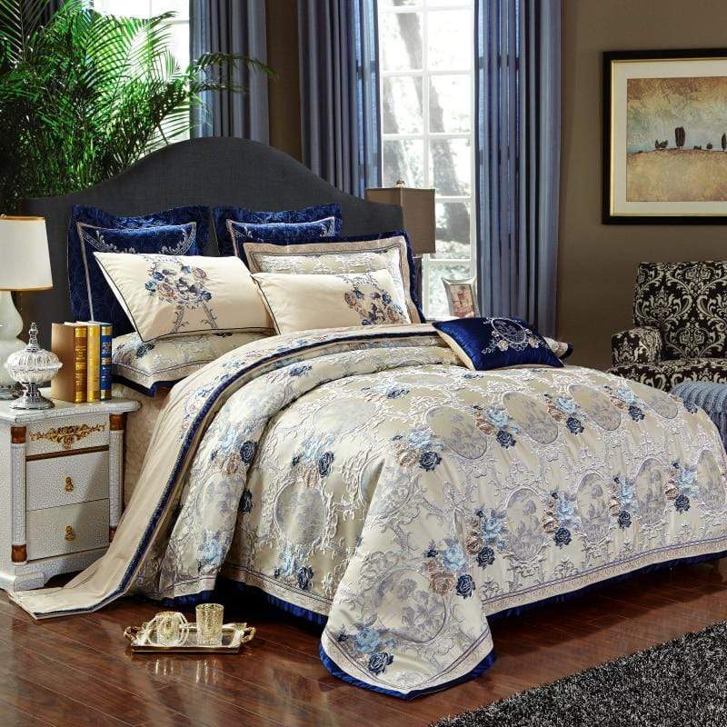 Set di Biancheria da Letto di Lusso Jacquard Orientale (Cotone Egiziano)