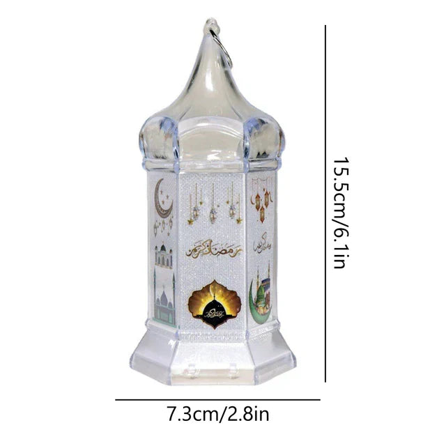 RamadanGlow - LED Ramadan Lantaarn – Vintage Decoratieve Lamp met Warm Licht