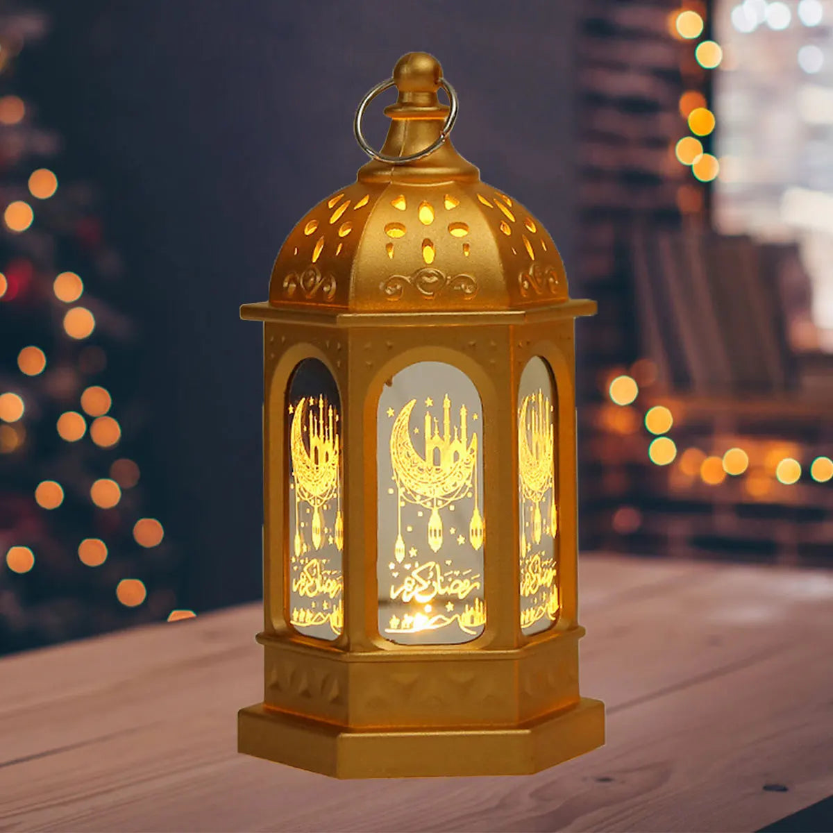 RamadanGlow - LED Ramadan Lantaarn – Vintage Decoratieve Lamp met Warm Licht