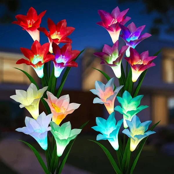 Sun Lily Garden Stake Lights
