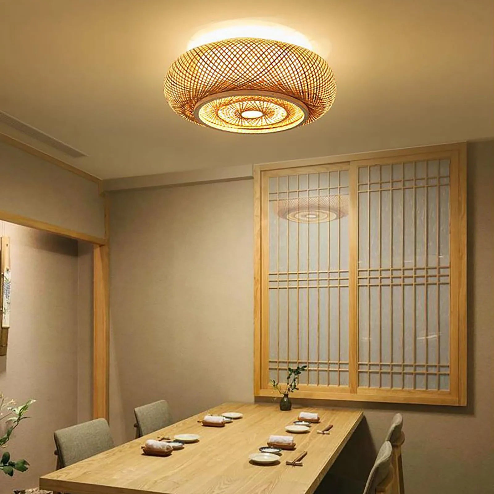 ZenLight - Bamboo Recessed Ceiling Light