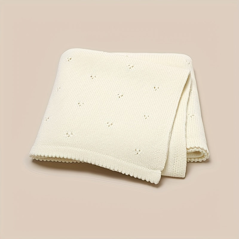 Coperta in Maglia Unicolore per Bambini, Coperta per Passeggino, Coperta Traspirante, Regalo di Pasqua, Halloween, Regalo di Natale