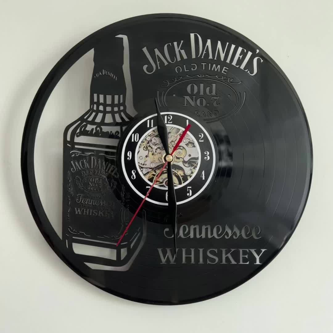 Vinyl Record Wandklok - Whisky Thema, Stil, Voor Woonkamer en Kantoor Decoratie