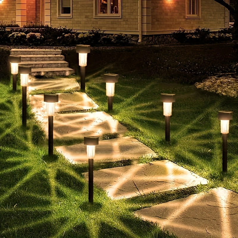 SolarPath - 10-Pack Solar Garden Lights for Path, Patio, and Lawn