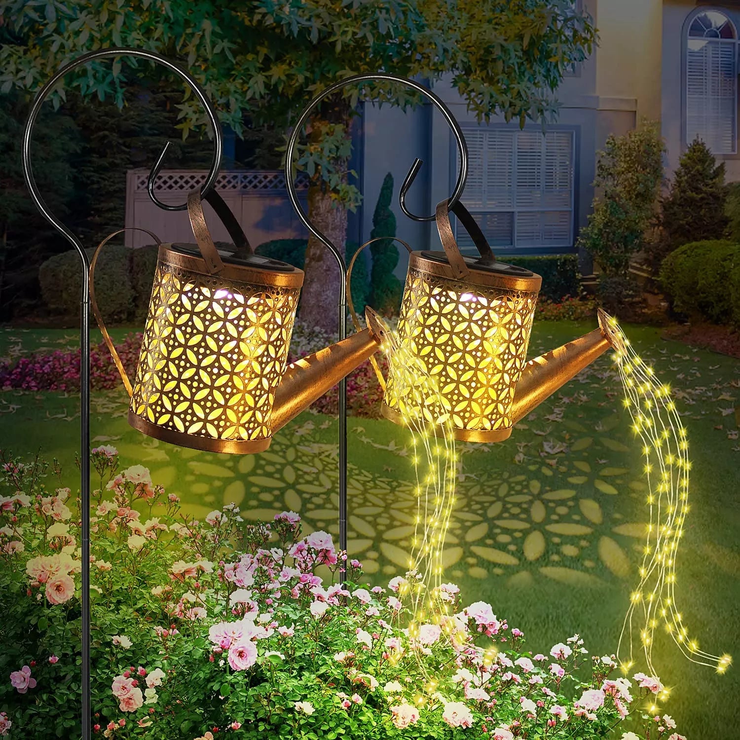 The Enchanted Watering Can, Solar-Powered Watering Can Made with Fairy Light