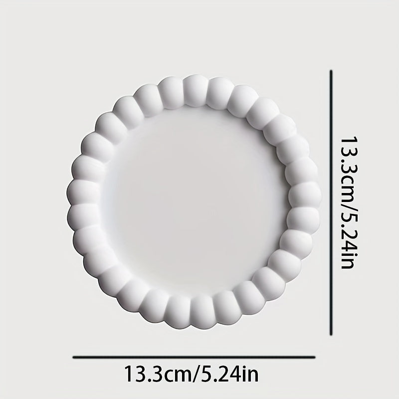 RingTray - Vassoio Rotondo Bianco per Gioielli | Per Anelli, Orecchini e Chiavi