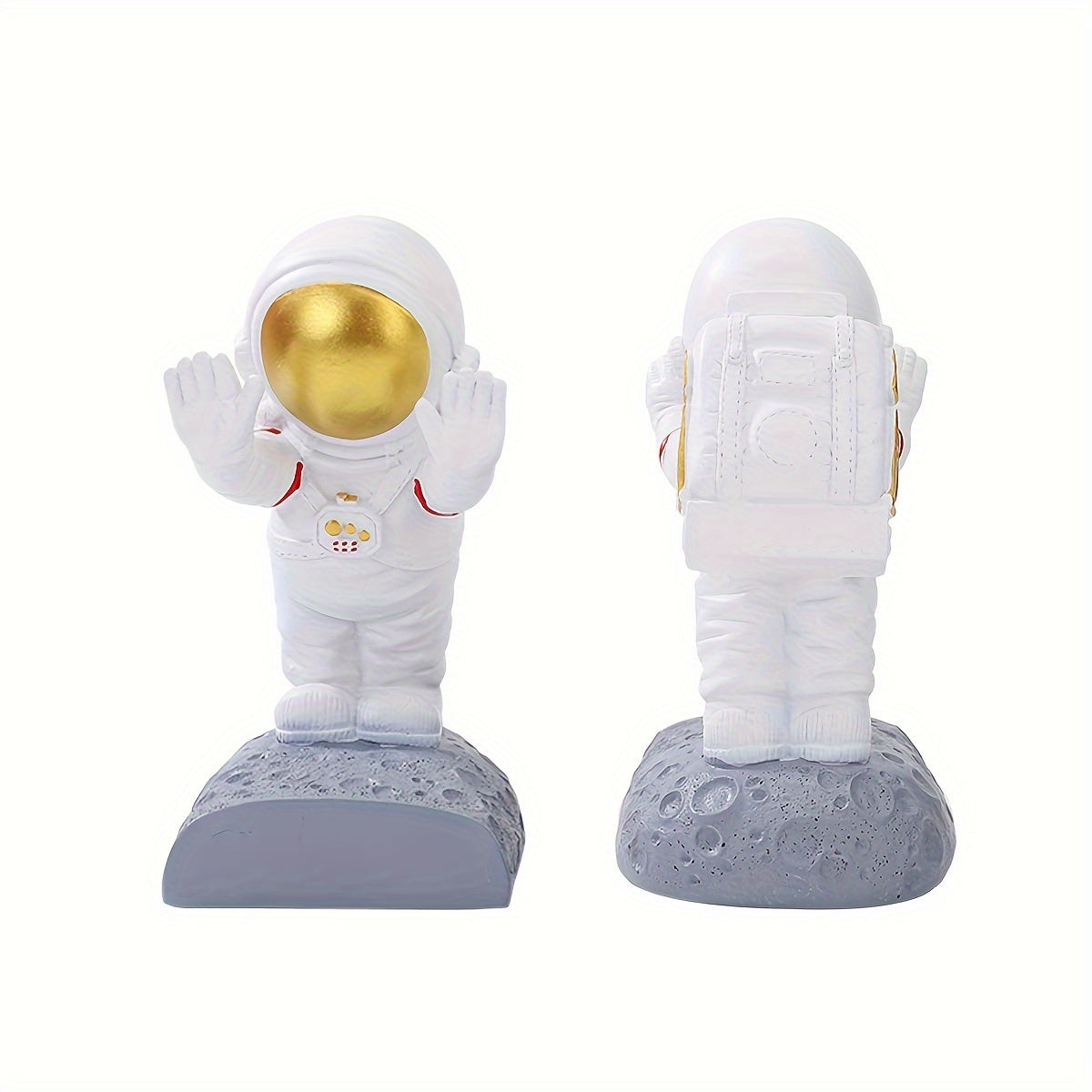 SpaceHold - 2 pezzi di fermalibri astronauta per libri pesanti