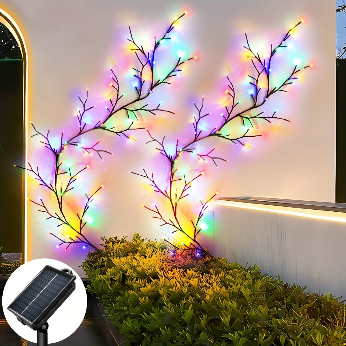 SolarWillow - 1.8m Flexible Solar String Light with Warm LED Lighting and 8 Modes