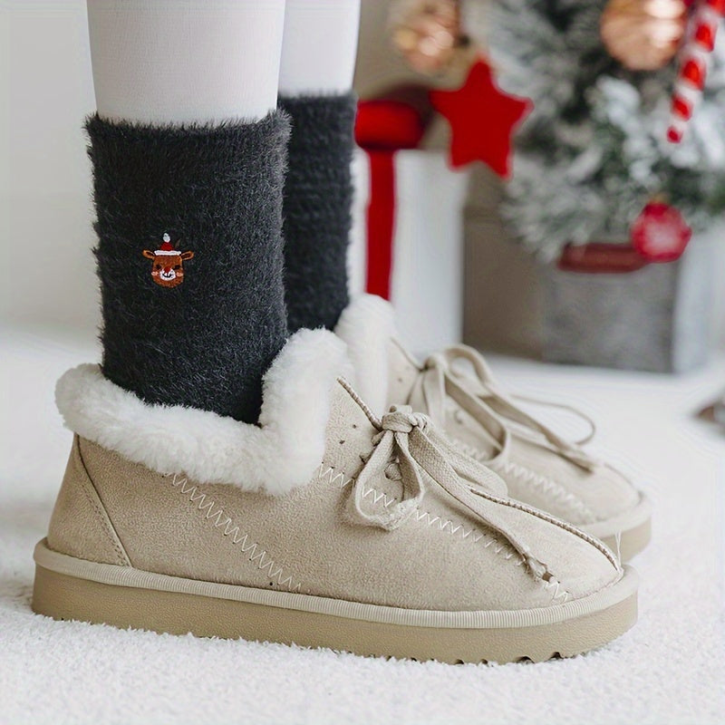 CozyKerst - 5 Paar Dikke Warme Kerstsokken voor Dames