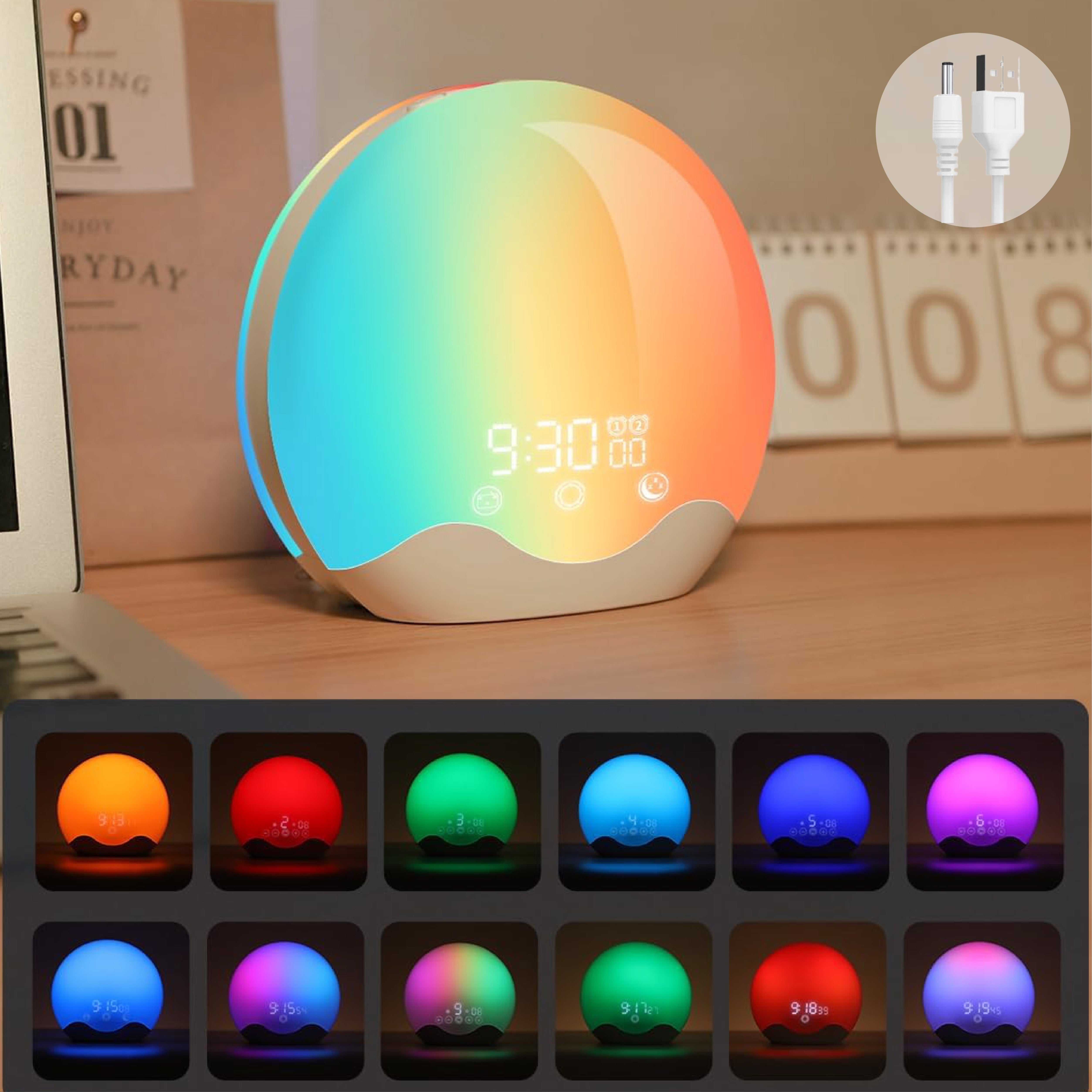 HaloLight - Zonsopgang Simulatie Wekker met Touchbediening