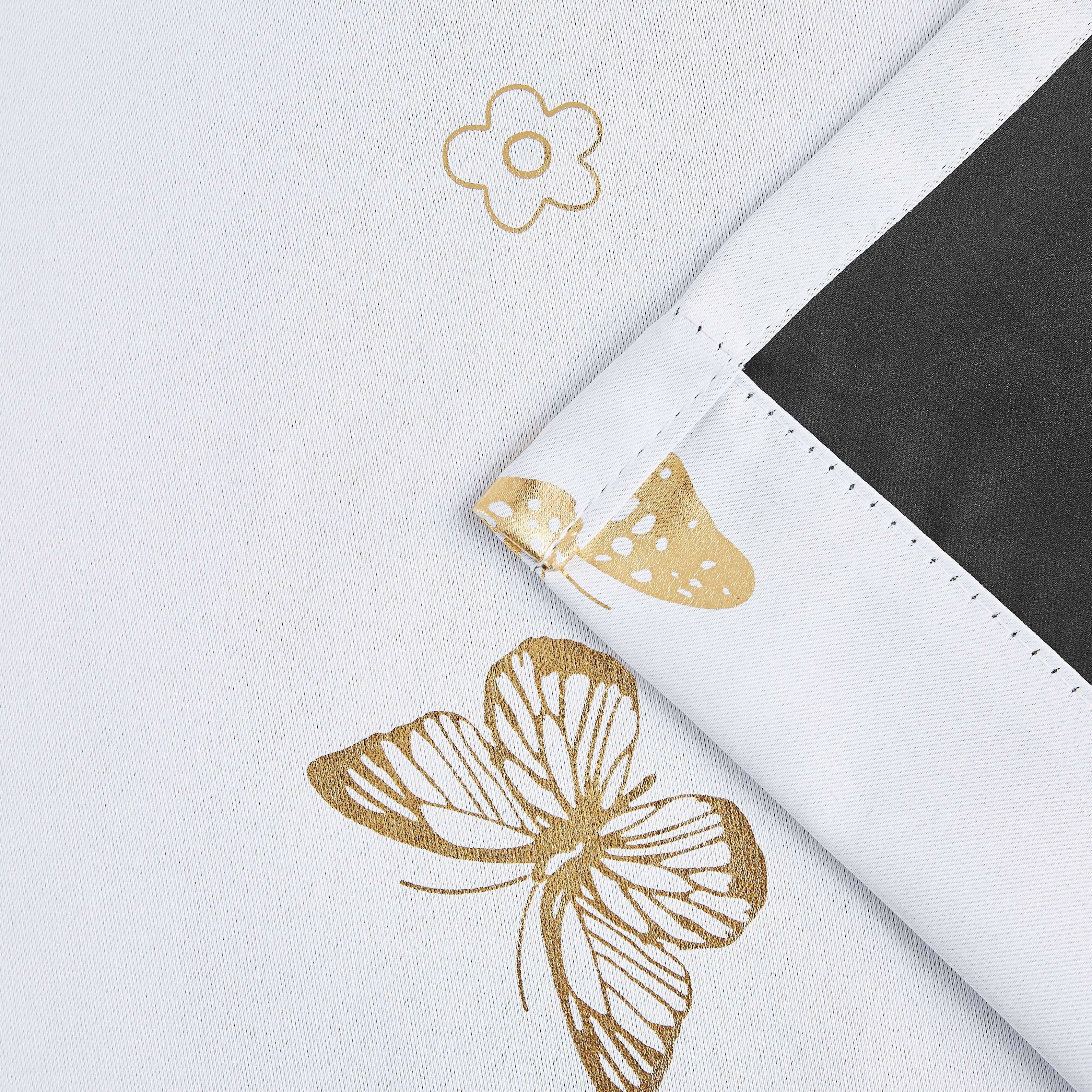 Tende Oscuranti Bronzing Butterfly - 2 Pezzi Isolamento Termico e Acustico per Soggiorno e Camera da Letto