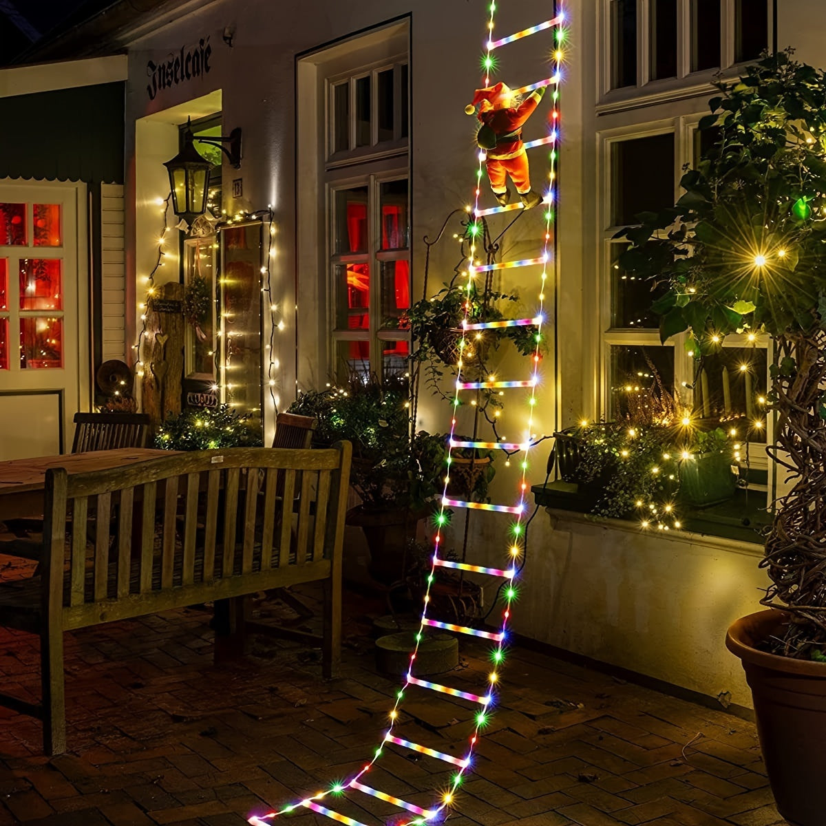 SantaLicht - USB LED-Lichtsnoer voor Feestdecoratie, Multikleurig