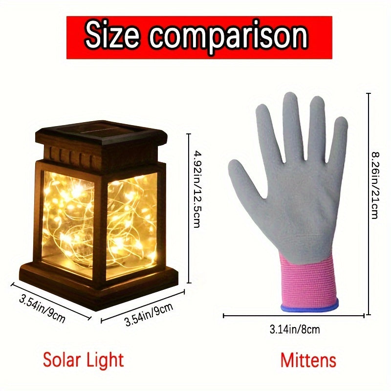 Solar Lantern - 1/3/4 Pieces Waterproof Solar Hanging Lanterns, Garden Decorations and Christmas Ornaments