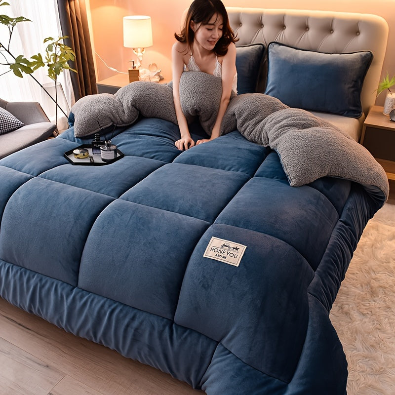 Double-Sided Sherpa Fleece Blanket - Thick, Warm and Soft for All Seasons - Perfect for Couch, Bed, Office and Travel