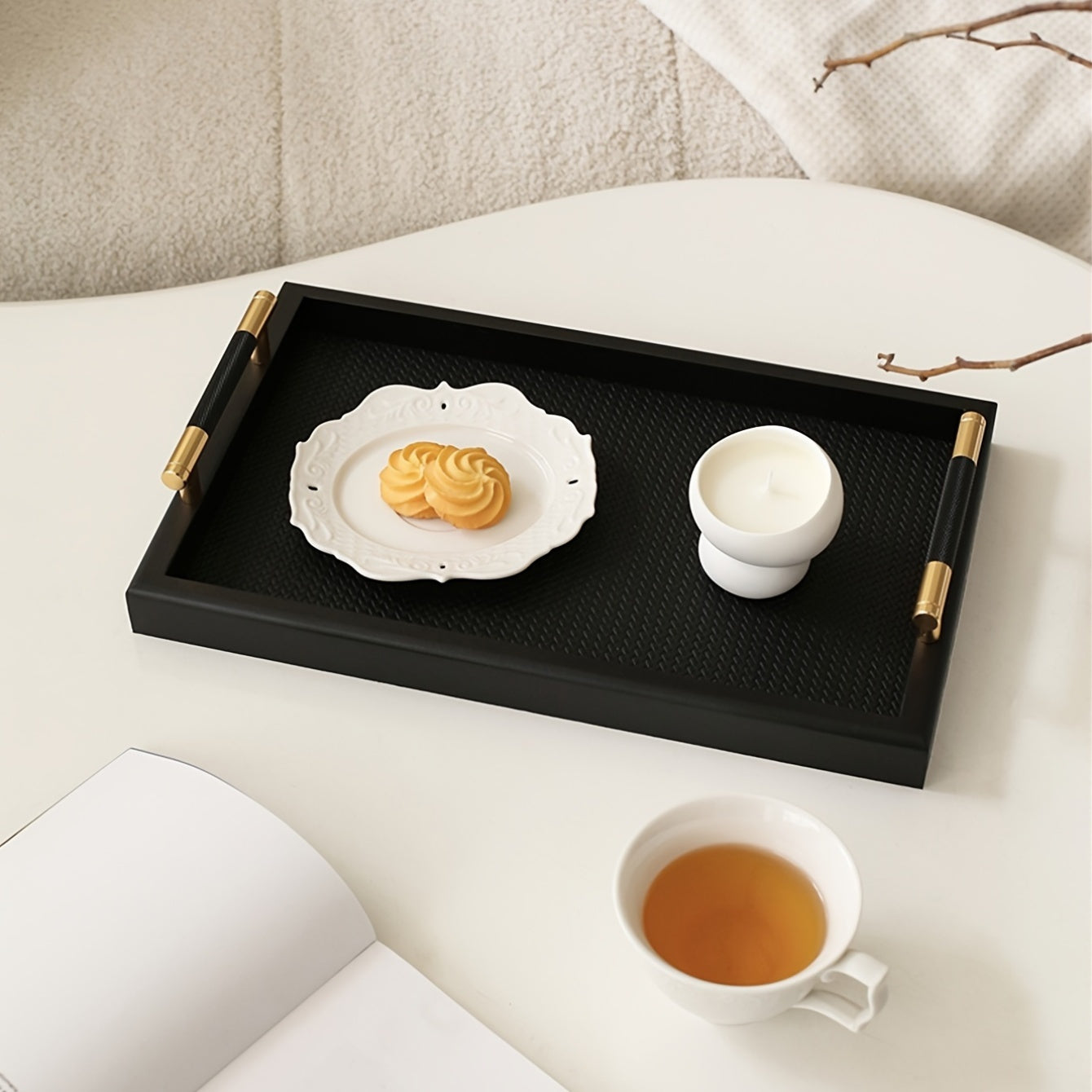 WoodBox - Houten Sieradenlade met Handgrepen | Decoratieve Bureaubak