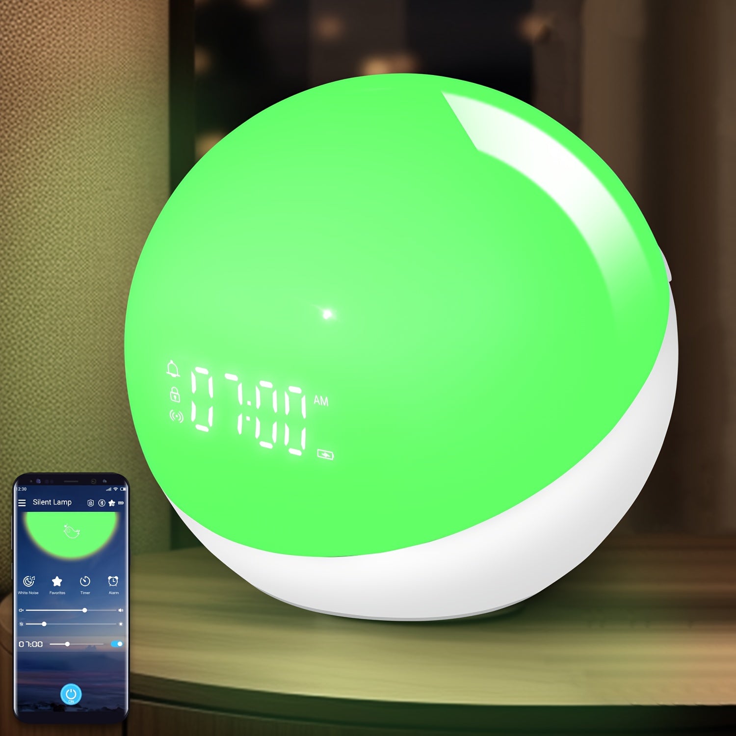 WakeLight - Slimme Lamp met Wekker & Zonsopgang Simulatie