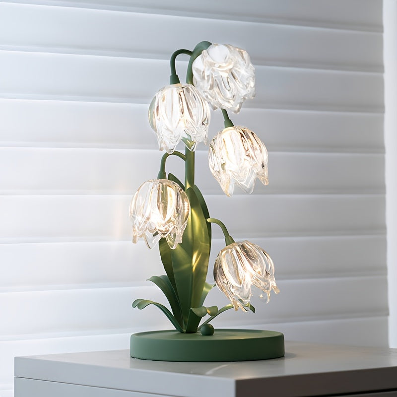 BellBloom - Elegante Bellflower LED Tafellamp