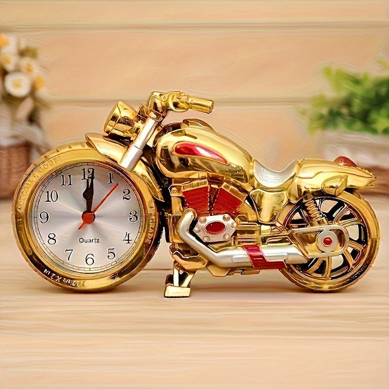 MotoClock - Cartoon Motorfiets Wekker met Zwitsers Kwartsmechanisme