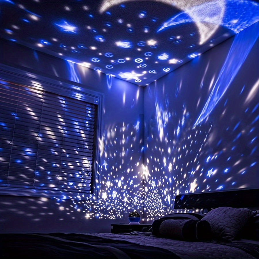 StarryDream - Lámpara de noche estrellada con 12 colores y rotación de 360°
