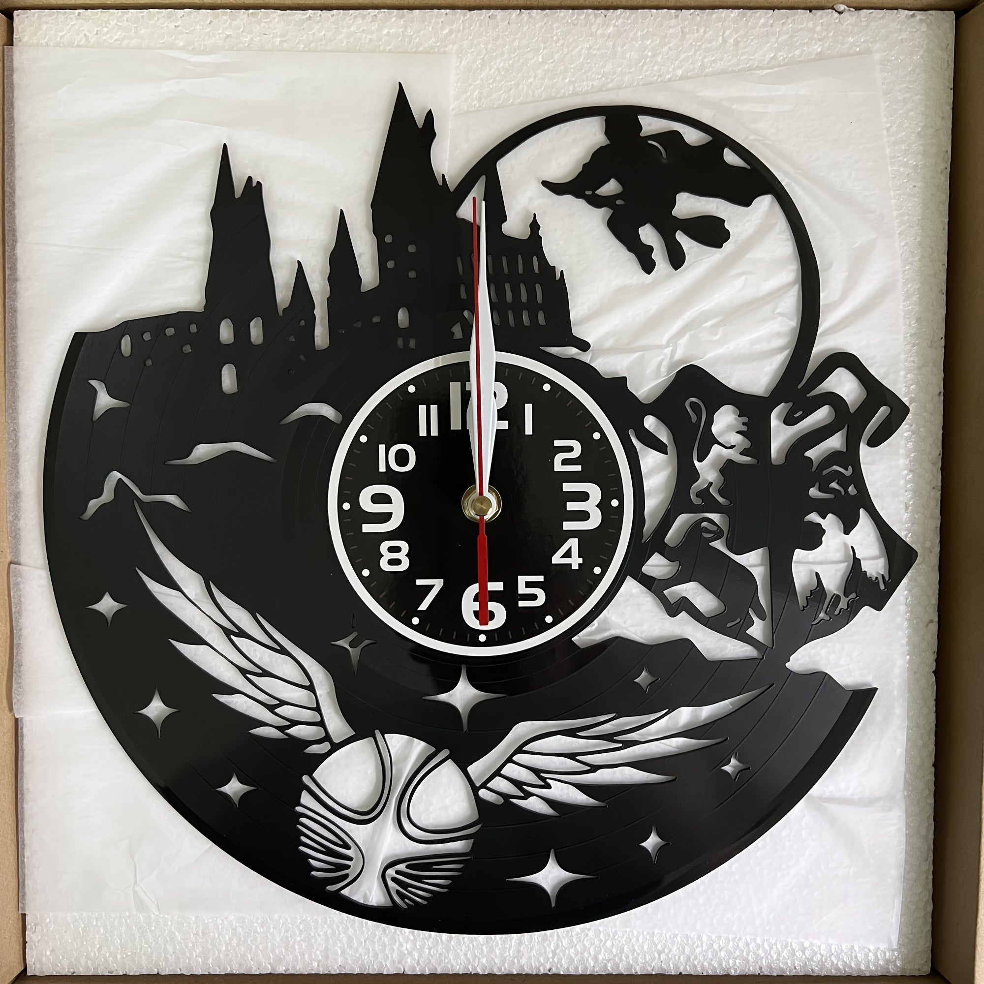 Stille LED Vinyl Record Wandklok - Perfect Voor Woonkamer, Slaapkamer, Keuken & Kantoor Decor | Ideaal Cadeau Voor Verjaardag, Moederdag & Halloween