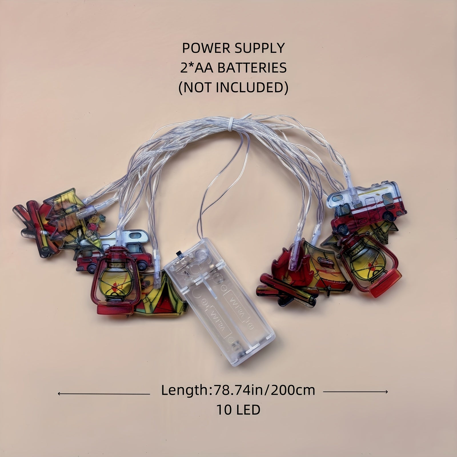 GlowTorch - Decorative Light String for Party & Interior, Freestanding, Battery Operated