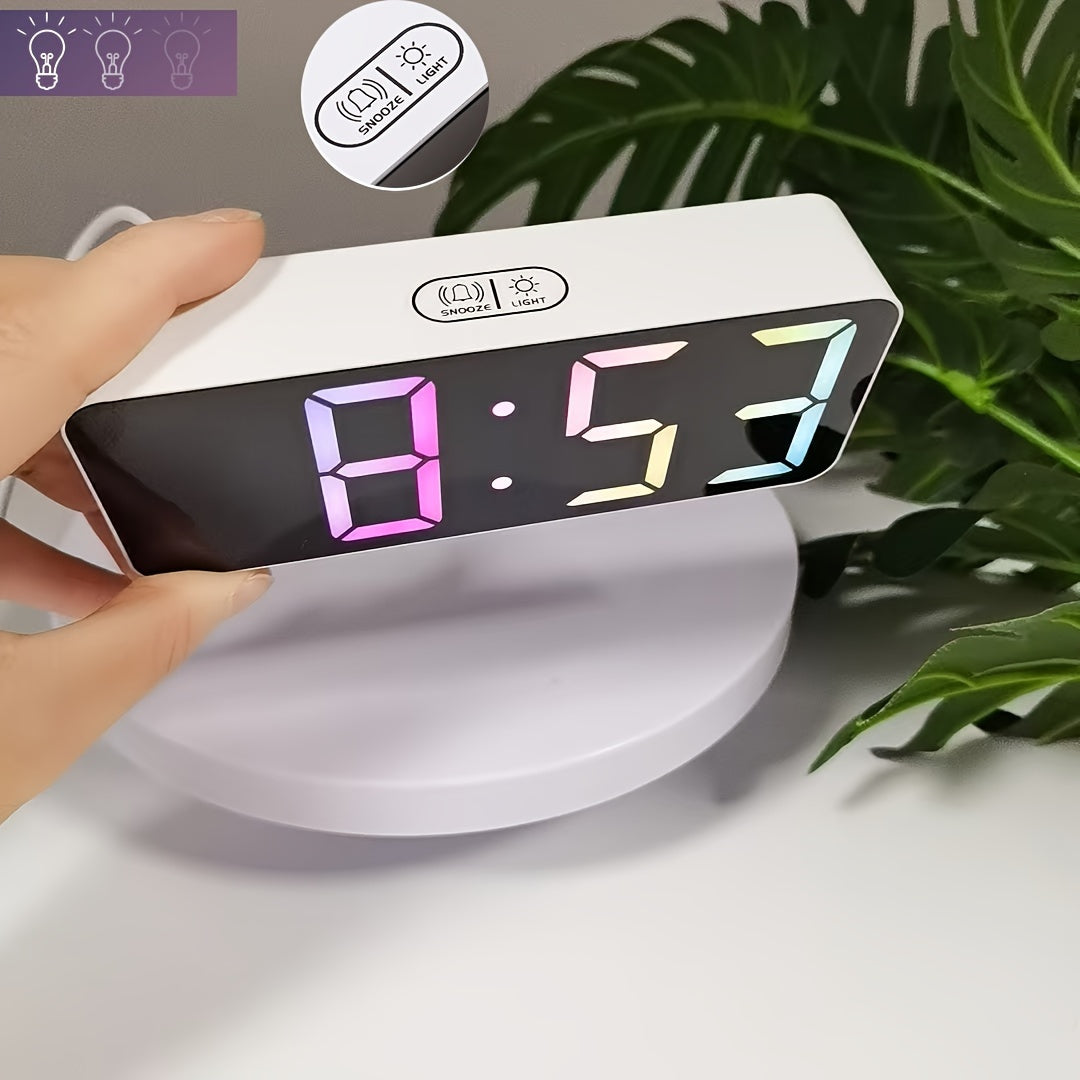 TimeGlow - Compacte LED Digitale Wekker met Verstelbare Helderheid