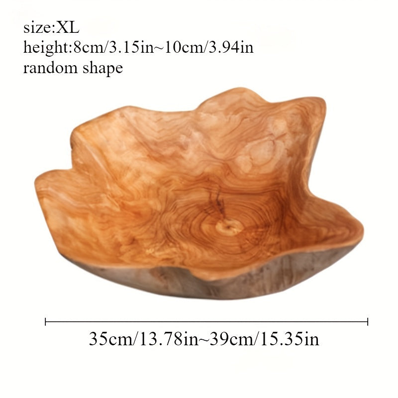 OctaWood-Fruitkom - Achthoekige Massief Houten Kom voor Thuis & Restaurant