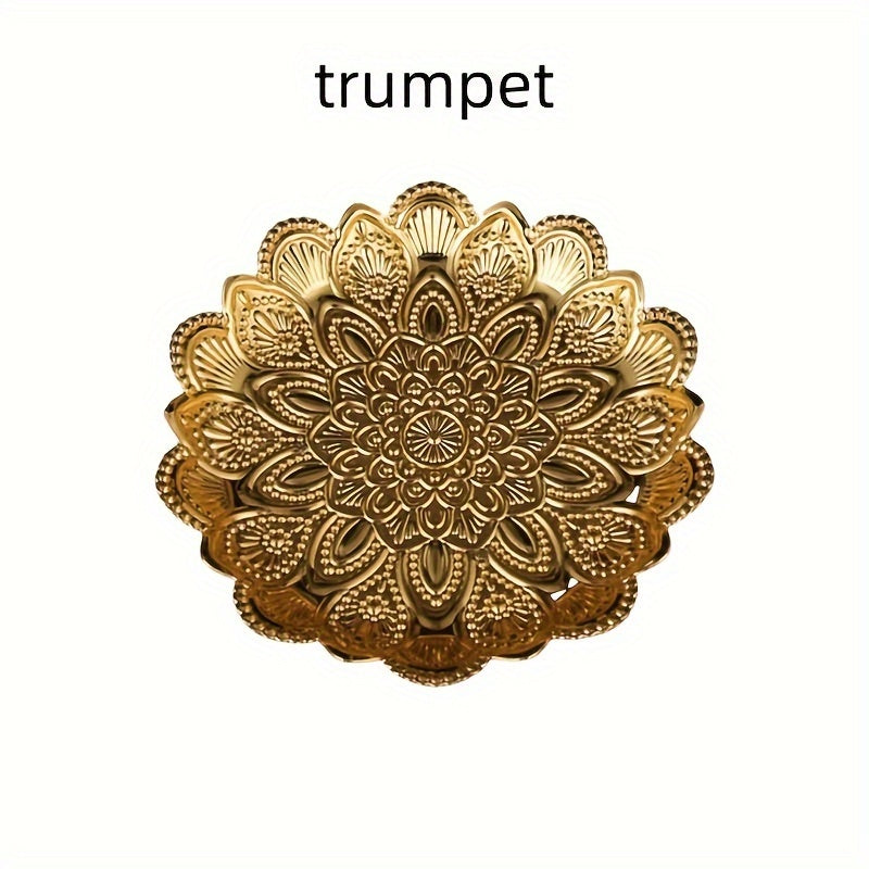 GoudServe - Gouden Metalen Fruitmand in Filigree-Stijl