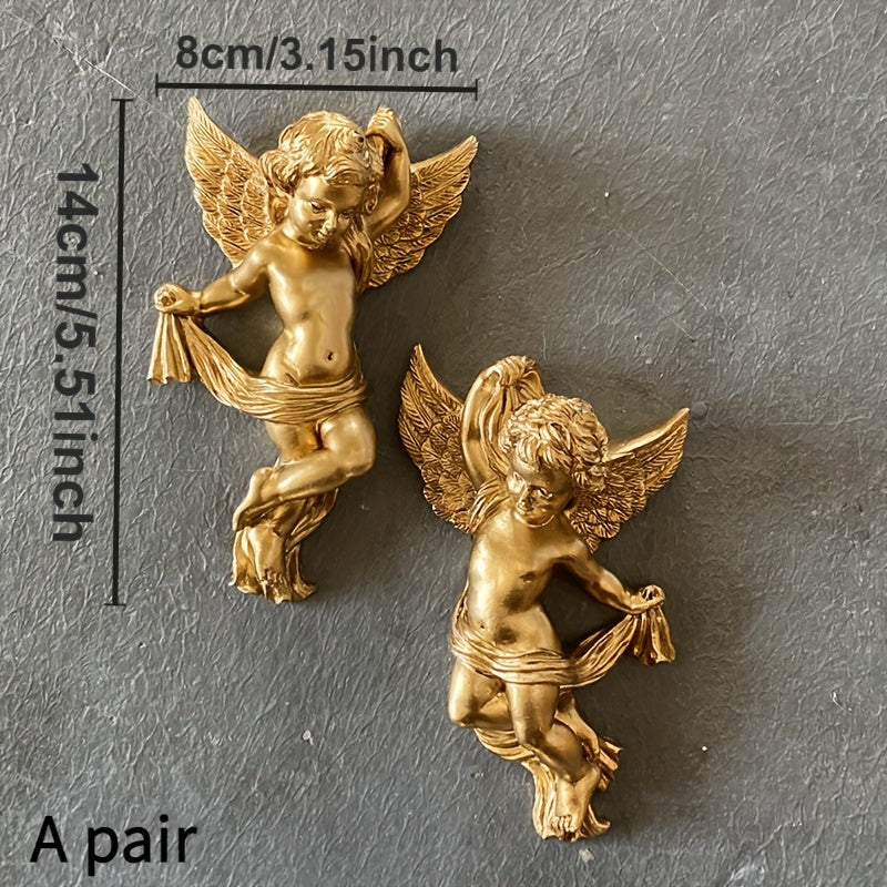 AngelDecor - Vintage Hars Engel Wanddecoratie