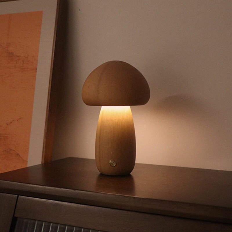 Mini Mushroom Table Lamp with Soft LED Lighting