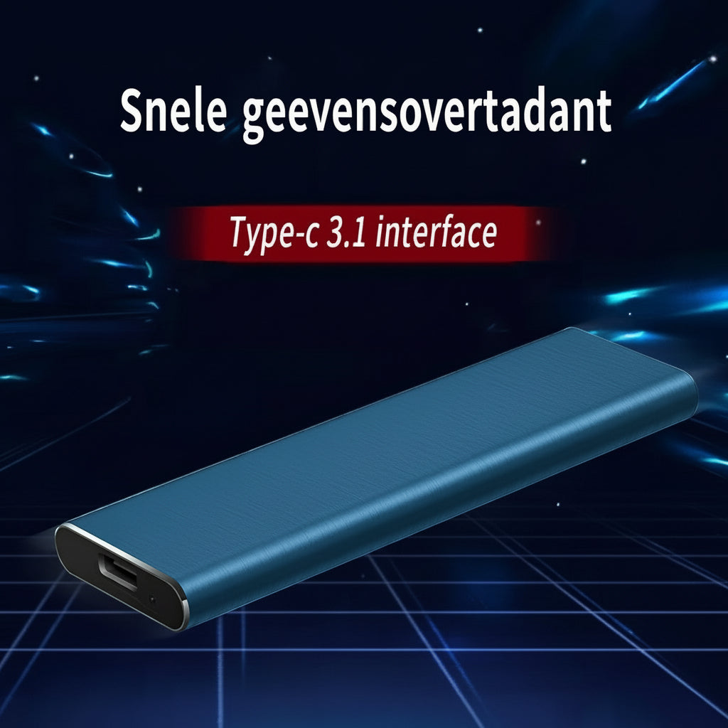 4TB Portable External Hard Drive USB-C Slim Design for Fast Storage 4