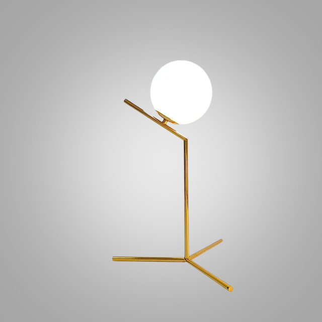 LumeSphere – Dimbare LED Tafellamp met Glazen Bol voor Woonkamer & Slaapkamer