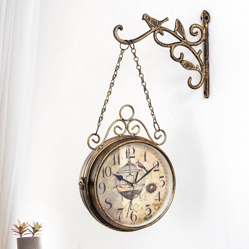 Vintage Metal Wall Clock