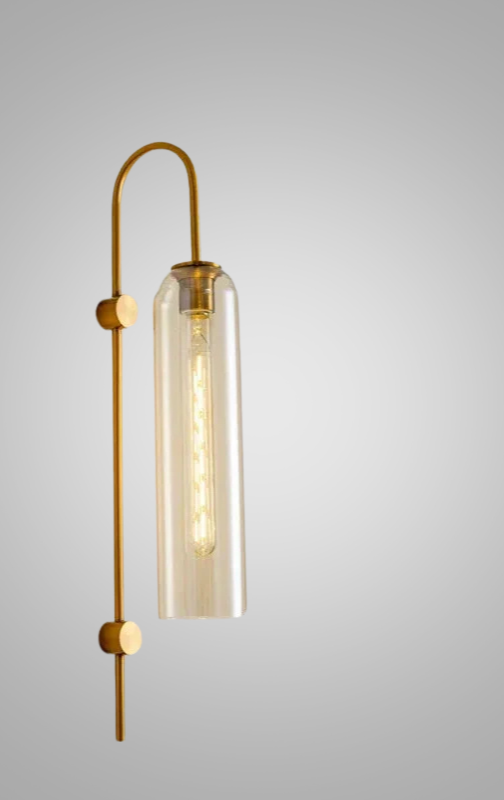 GlassGlow - Lámpara de pared moderna de vidrio con LED