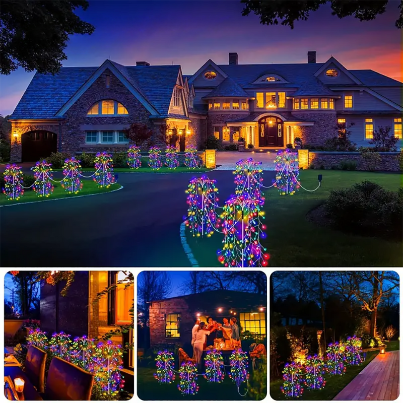 LumiGlow - Feestelijke Zonne-energie Verlichting voor Tuin en Evenementen