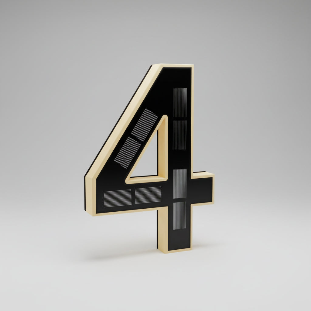 Luce per Numero Civico Solare Display LED Impermeabile Alimentata a Energia Solare