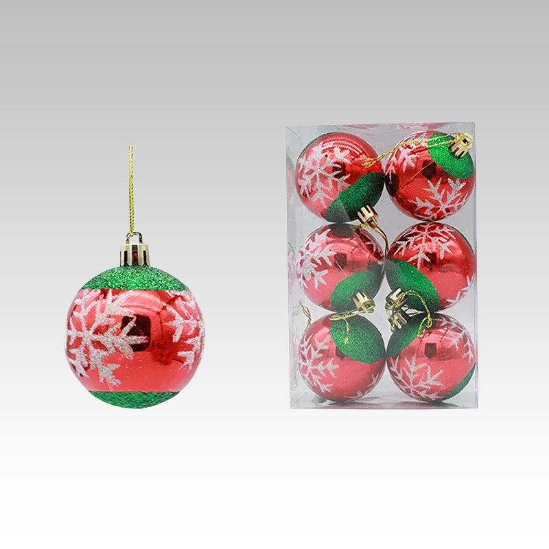 WinterGlans - Elegante Sneeuwvlok Kerstballen