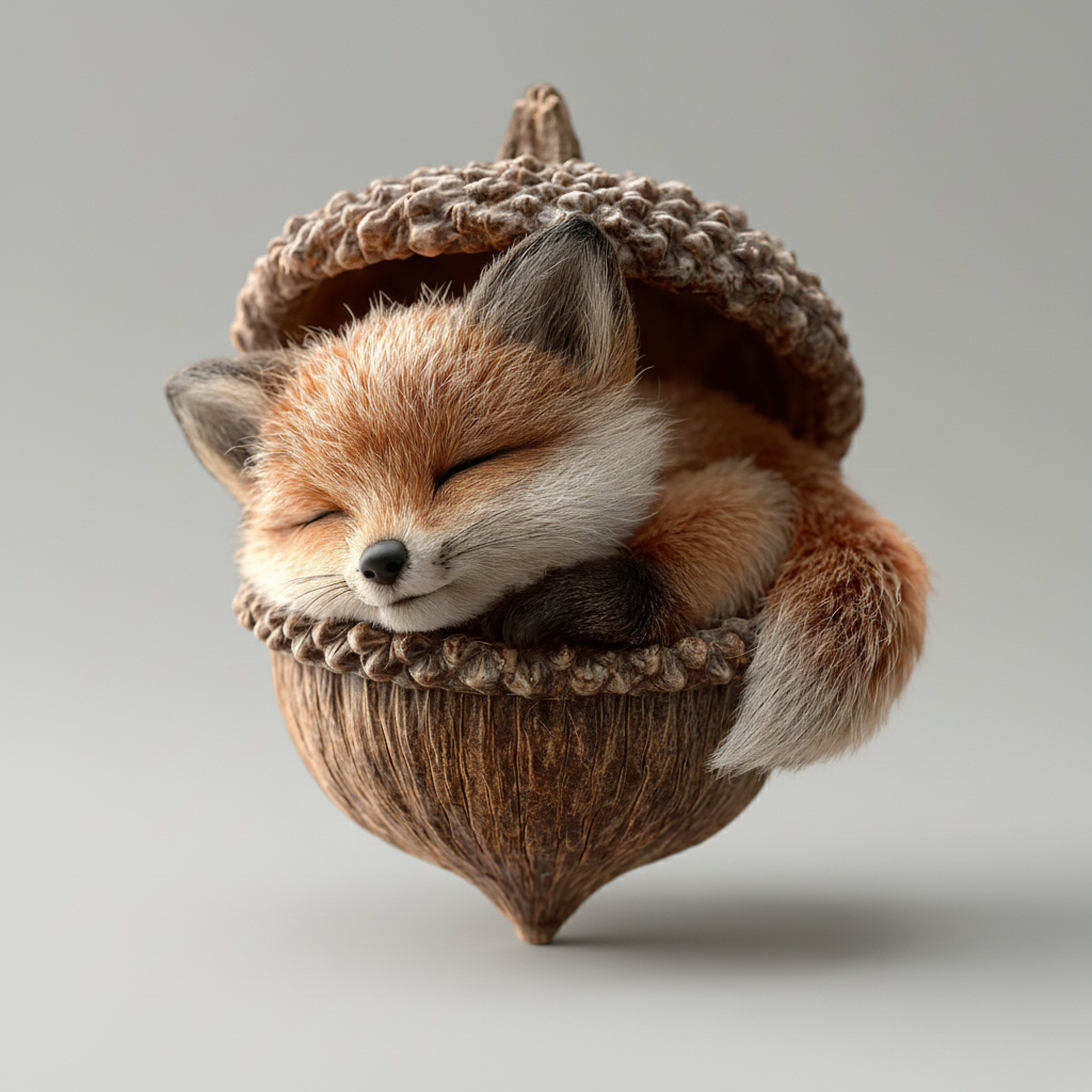 Woondecoratie Dierenbeeld Natuurlijke Resin Eikel Decoratie