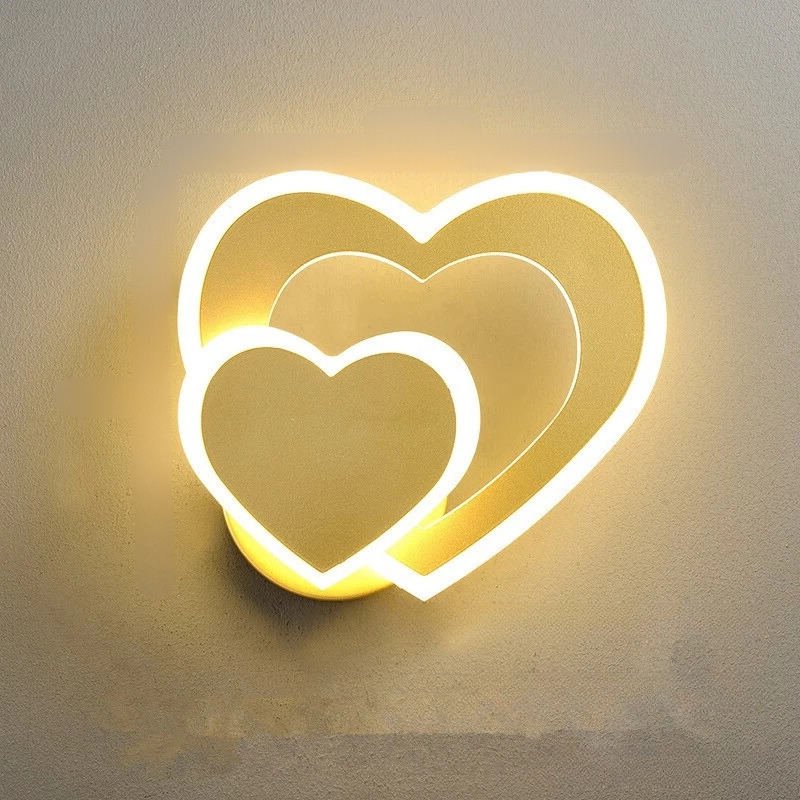 Lámpara de pared HeartWall - Iluminación ambiental LED creativa