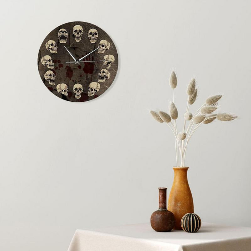 Reloj de pared Anatomie-schedel - decoración de pared silenciosa de acrílico